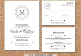 Rsvp Wedding Invitation Template Editable Wedding Invitation Rsvp Card and by