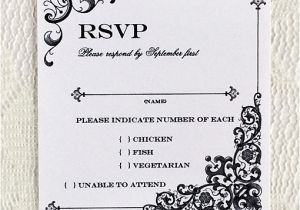 Rsvp Wedding Invitation Template Vintage Iron Lace Square Rsvp Template Download Print