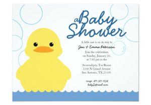 Rubber Duck Baby Shower Invites Cute Rubber Ducky Baby Shower Invitation