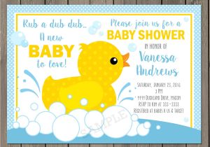 Rubber Duck Baby Shower Invites Rubber Duck Baby Shower Invitation Rubber Ducky Baby Shower