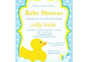 Rubber Duck Baby Shower Invites Rubber Ducky Baby Shower Invitations 5" X 7" Invitation