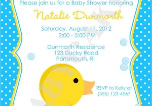 Rubber Duck Baby Shower Invites Rubber Ducky Baby Shower Invitations
