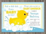Rubber Ducky Baby Shower Invites Rubber Duck Baby Shower Invitation Rubber Ducky by
