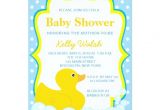 Rubber Ducky Baby Shower Invites Rubber Ducky Baby Shower Invitations 5" X 7" Invitation