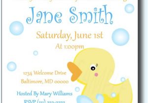 Rubber Ducky Baby Shower Invites Rubber Ducky Baby Shower Invitations