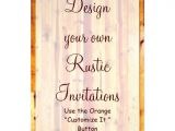 Rustic Birthday Invitation Template Design Your Own Rustic Invitations Blank Template 5 Quot X 7