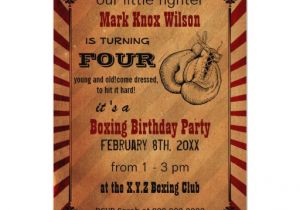Rustic Birthday Invitation Template Rustic Vintage Boxing Birthday Invitations Zazzle