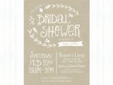 Rustic Bridal Shower Invitations Etsy Rustic Bridal Shower Invitations
