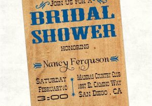 Rustic Bridal Shower Invitations Etsy Rustic Country Bridal Shower Invitation by Invitinginvites