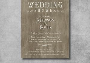 Rustic Bridal Shower Invitations Etsy Rustic Elegant Wedding Shower Invitation Diy Printable