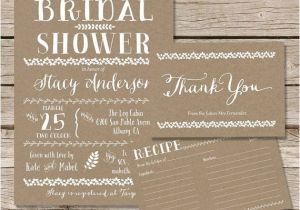 Rustic Bridal Shower Invitations with Matching Recipe Cards 11 Best Bridal Shower Images On Pinterest