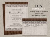 Rustic Bridal Shower Invitations with Recipe Cards Items Similar to Rustic Bridal Shower Invitation with