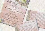 Rustic Bridal Shower Invitations with Recipe Cards Rustic Bridal Shower Invitations and Recipe Cards