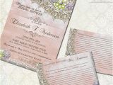 Rustic Bridal Shower Invitations with Recipe Cards Rustic Bridal Shower Invitations and Recipe Cards