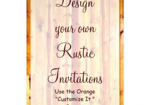 Rustic Party Invitation Template Design Your Own Rustic Invitations Blank Template 5 Quot X 7