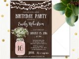 Rustic Party Invitation Template Surprise Fall Birthday Party Invitations Printable Rustic