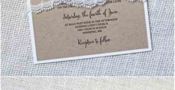 Rustic Wedding Invitations Under $1 Personalized Rustic Vintage Lace Wedding Invitations