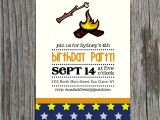 S More Party Invitation Diy Printable Campfire S Mores Birthday Invitation by themunch