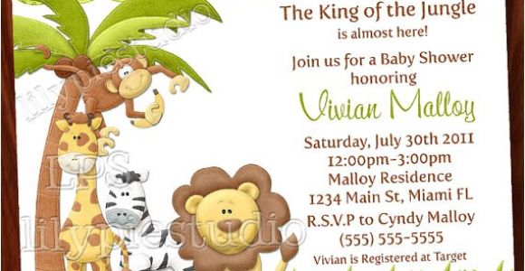 Safari themed Baby Shower Invitation Templates 8 Best Of Jungle theme Invitations Free Printable