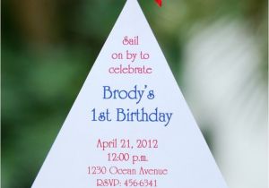 Sailboat Invitations for Baby Shower 10 Sailboat Nautical Birthday or Baby Shower Party