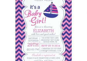 Sailboat Invitations for Baby Shower It S A Baby Girl Sailboat Nautical Baby Shower Invitations