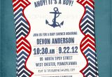 Sailor Baby Shower Invitations Template Chevron Nautical Baby Shower or Birthday Invite by Tipsy