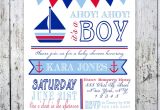Sailor themed Baby Shower Invitations Nautical theme Baby Shower Invitations