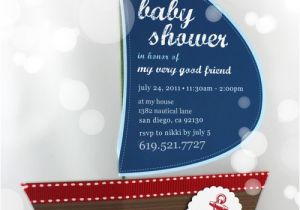 Sailor themed Baby Shower Invitations Nautical themed Baby Shower Invitations