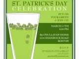 Saint Patrick S Day Party Invitations St Patricks Day Celebration Party Pint Invitation 5 25