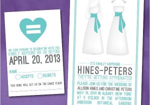 Same Sex Bridal Shower Invitations 51 Best Wedding Invitations Images On Pinterest