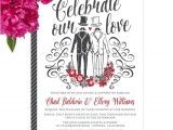 Same Sex Marriage Wedding Invitations Same Sex Gay Wedding Invitations Diy Printable or Printed