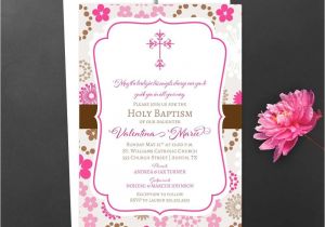 Sample Baptismal Invitation Card Designs Baby Shower Christening Invitation Card Sample Card