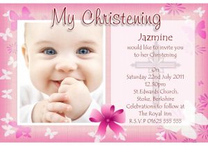 Sample Invitation Card for Baptism Baptism Invitations Free Baptism Invitation Template
