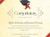 Sample Invitation Card for Graduation Ceremony Graduation Ceremony Invitation Template Listmachinepro Com
