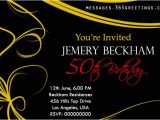 Sample Invitation for 50th Birthday Party 50th Birthday Invitations and 50th Birthday Invitation