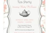 Sample Invitations to A Tea Party Floral Bridal Shower Tea Party Invitation Printable