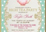 Sample Invitations to A Tea Party Tea Party Invitation High Tea Bridal Shower by