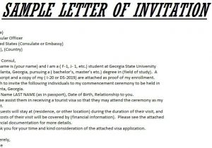 Sample Letter Inviting A Guest Speaker for Graduation Sample Invitation Letter for Commencement Guest Speaker