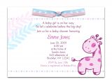 Sample Of Baby Shower Invitation Message Baby Shower Invitation Wording for A Girl
