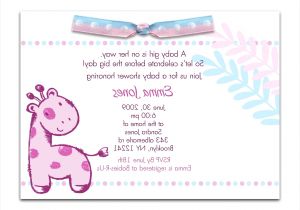 Sample Of Baby Shower Invitation Wording Baby Shower Invitation Wording Examples Sample Baby Shower