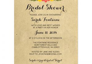 Sample Of Bridal Shower Invitation Sample Wedding Shower Invitations