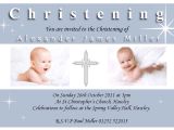 Sample Of Invitation Card for Baptism Christening Invitation Sample