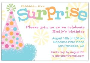 Sample Surprise Birthday Party Invitation Free Surprise Birthday Party Invitations Free Invitation