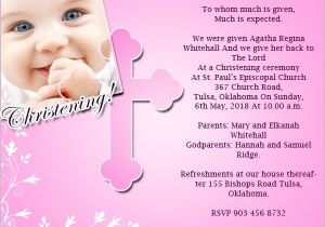 Sample Text for Baptism Invitation Christening Invitation Text Cobypic
