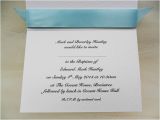 Sample Text for Baptism Invitation top Ribbon Personalised Christening and Baptism