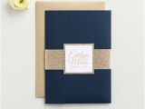 Sample Wedding Invitation Envelope Amazon Com Custom Glitter Pocket Folder Wedding