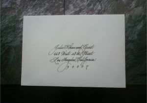 Sample Wedding Invitation Envelope Inside Diane S Studio Calligraphy by Diane