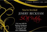 Sample Wording for 50th Birthday Party Invitation 50th Birthday Invitations and 50th Birthday Invitation