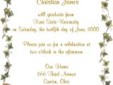Samples Of Graduation Party Invitations Graduation Party Invitation Wording Samples Cimvitation