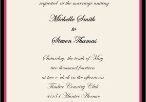 Samples Of Wording for Wedding Invitations Wedding Invitation Sample Wording Template Best Template